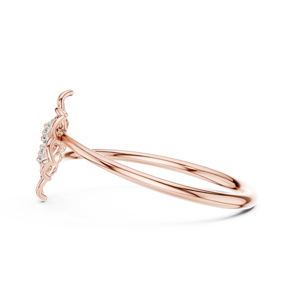 Double Bloom Diamond Band