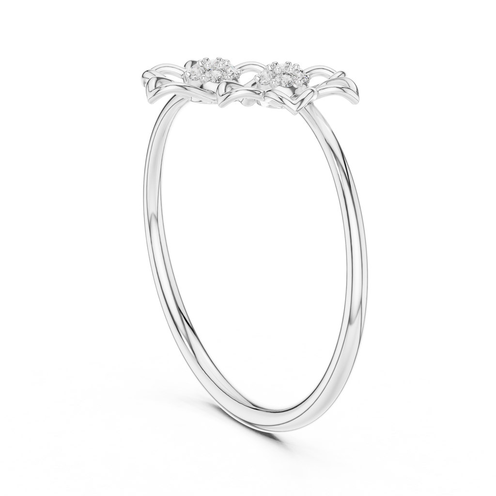 Double Bloom Diamond Band