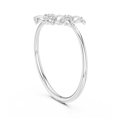 Double Bloom Diamond Band
