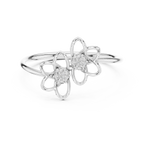 Double Bloom Diamond Band