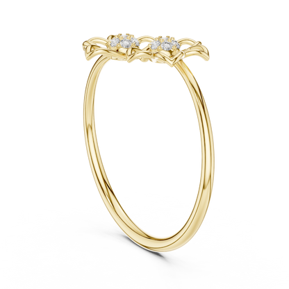 Double Bloom Diamond Band