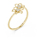 Double Bloom Diamond Band