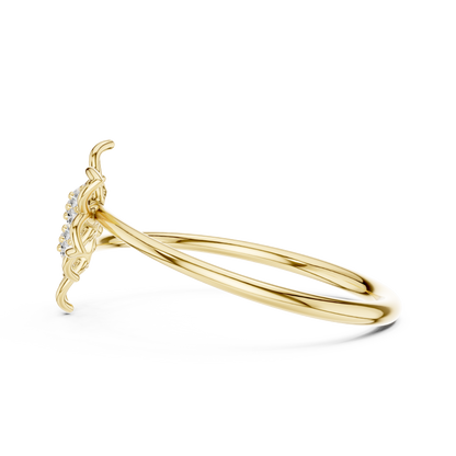 Double Bloom Diamond Band