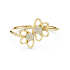 Double Bloom Diamond Band