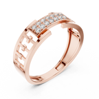 خاتم ماسي بتصميم شبكي مميز