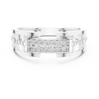 خاتم ماسي بتصميم شبكي مميز