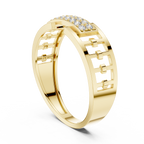 خاتم ماسي بتصميم شبكي مميز