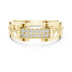 خاتم ماسي بتصميم شبكي مميز