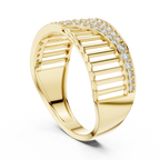 خاتم ماسي – خاتم مميز بتصميم عمود شبكي