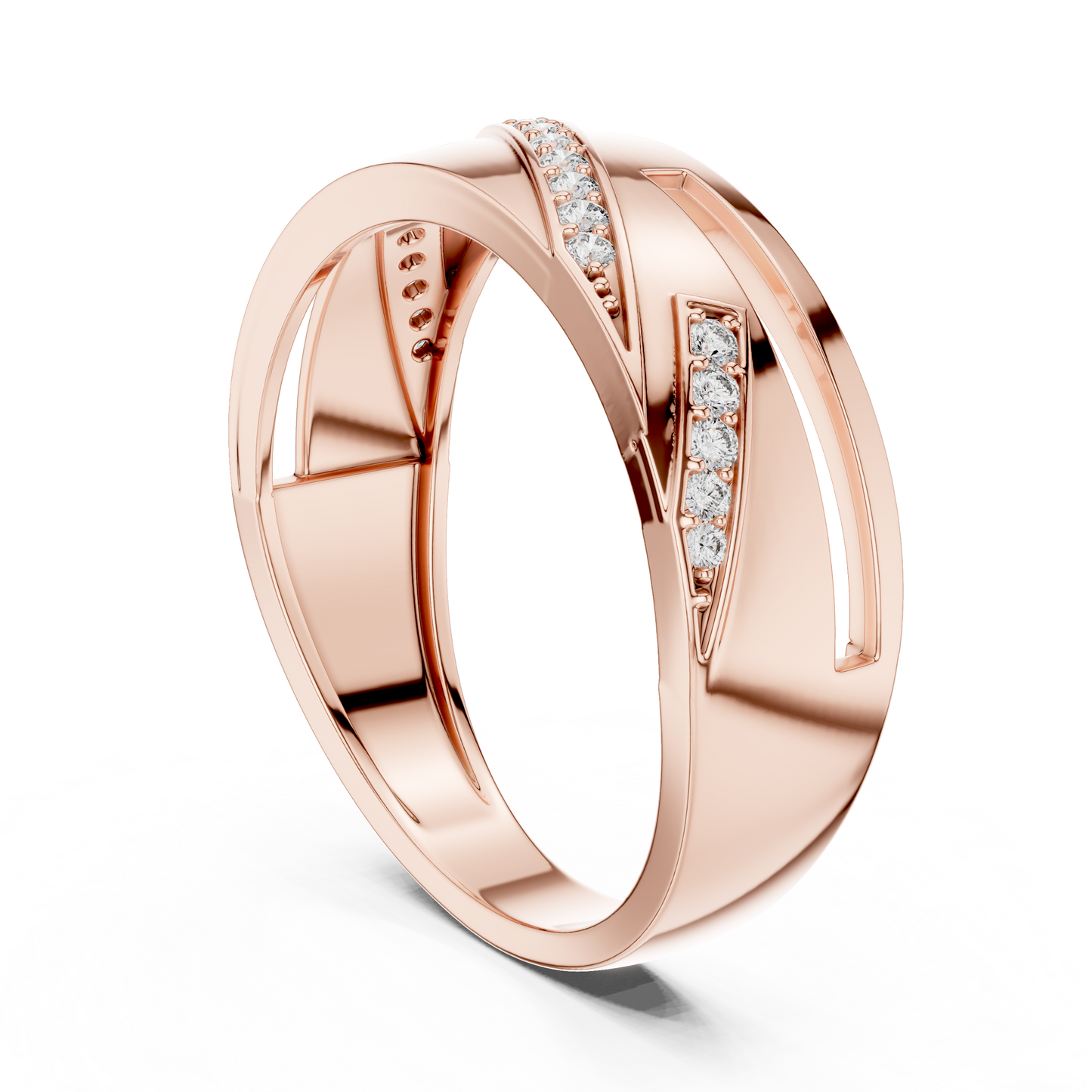 Royal Wave Diamond Ring