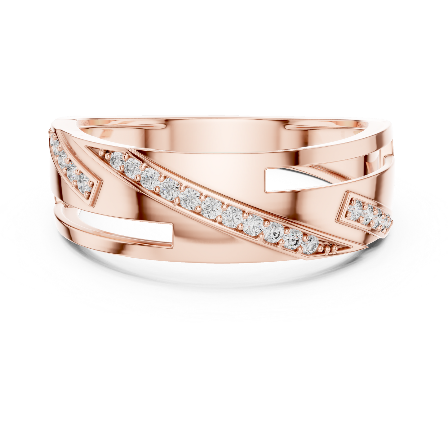 Royal Wave Diamond Ring