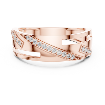 Royal Wave Diamond Ring