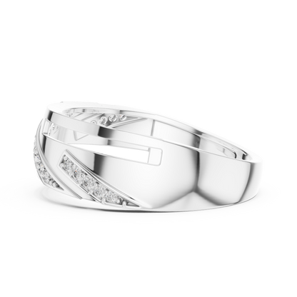 Royal Wave Diamond Ring