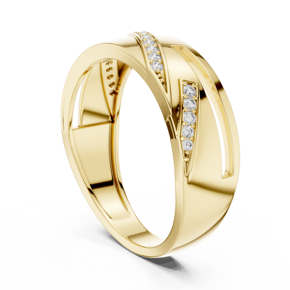 Royal Wave Diamond Ring