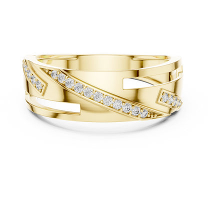 Royal Wave Diamond Ring