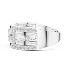 Premium Diamond Studded Gold Ring | Unique Luxury Designer Diamond Band