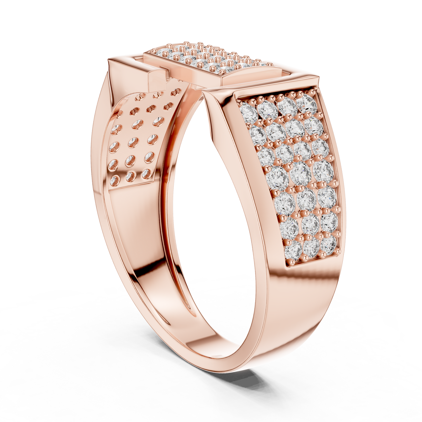 Diamond Signet Ring | Stylish Diamond Fashion Ring