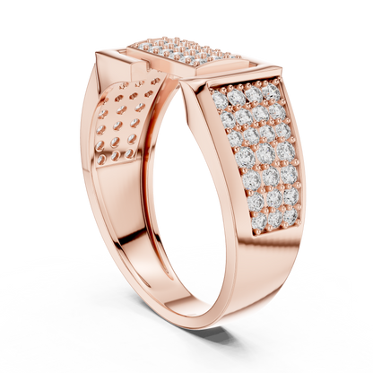 Diamond Signet Ring | Stylish Diamond Fashion Ring