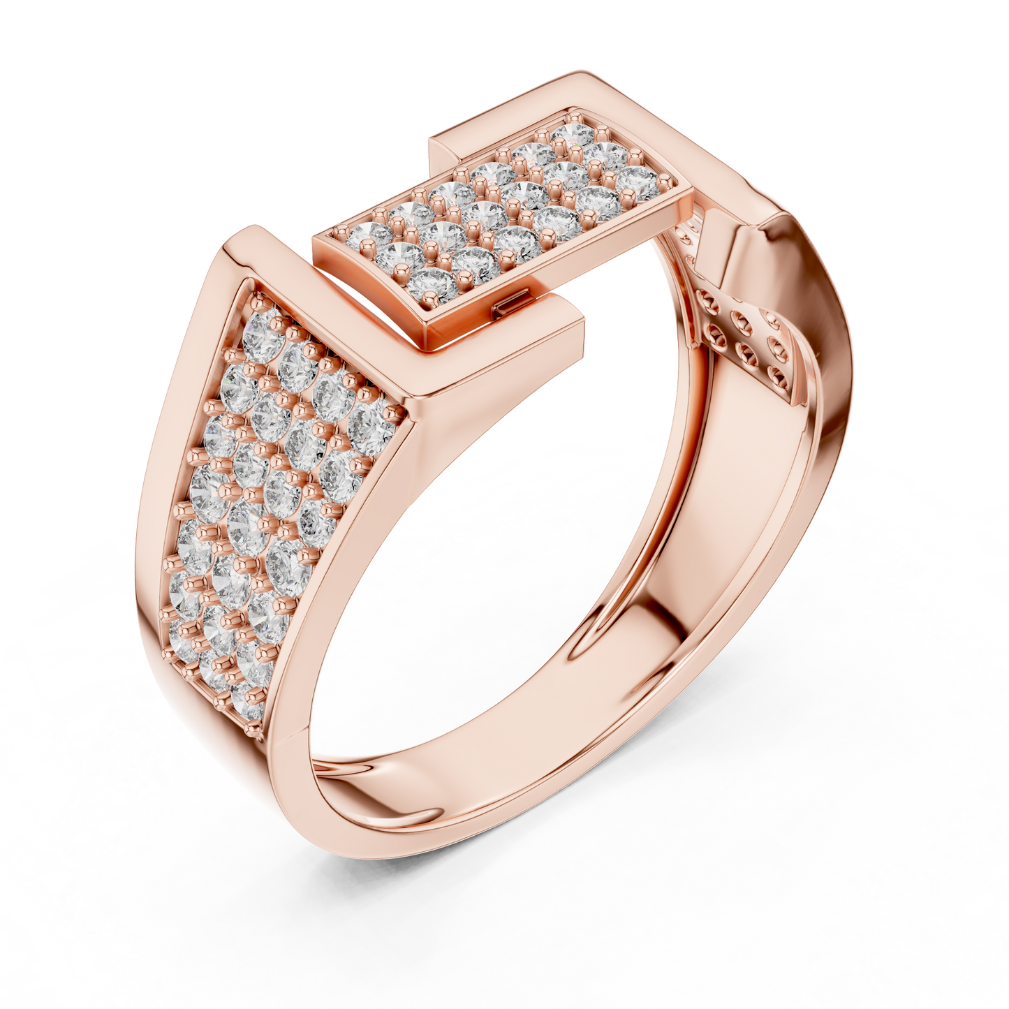 Diamond Signet Ring | Stylish Diamond Fashion Ring