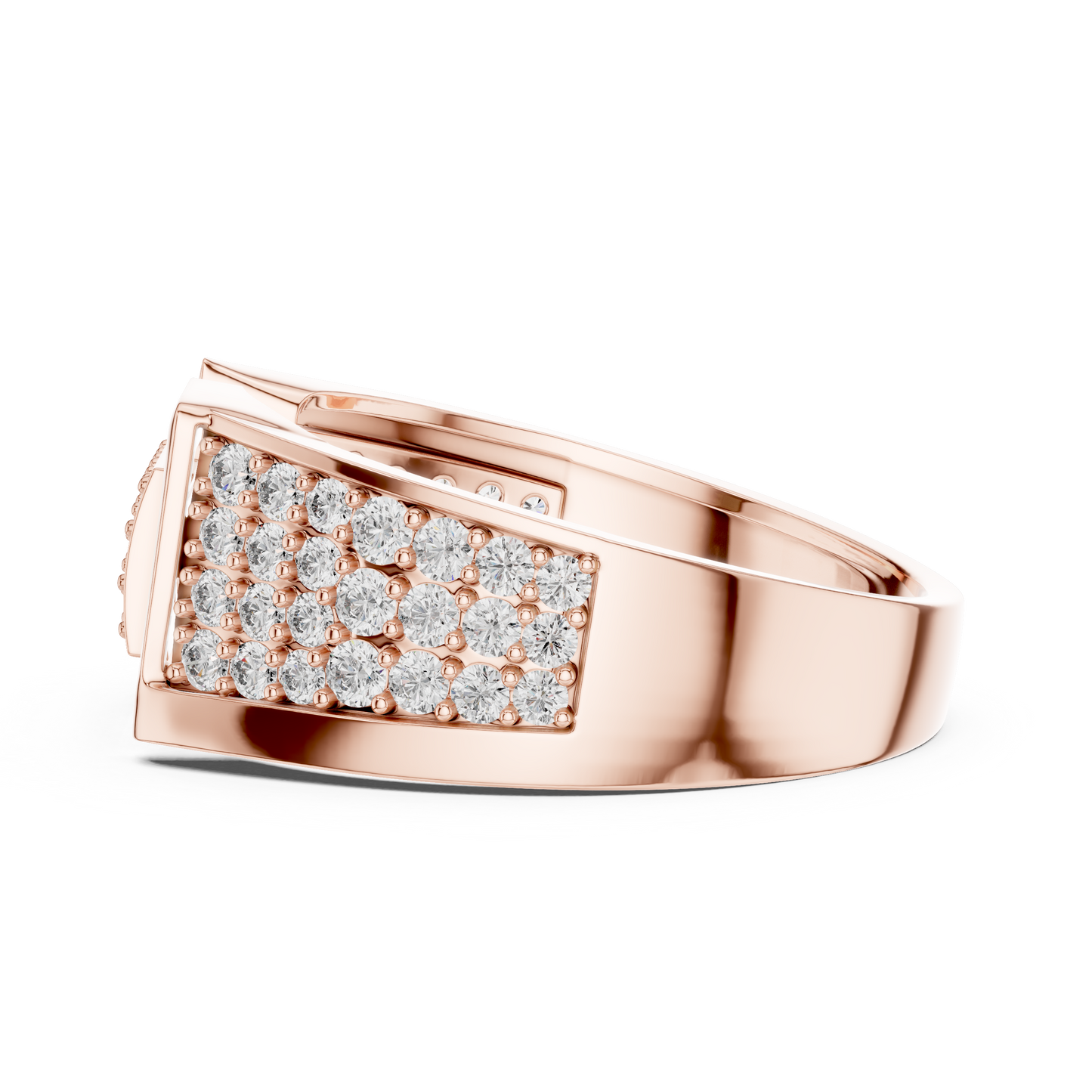 Diamond Signet Ring | Stylish Diamond Fashion Ring