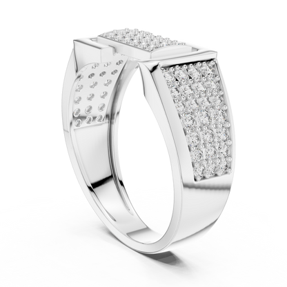 Diamond Signet Ring | Stylish Diamond Fashion Ring