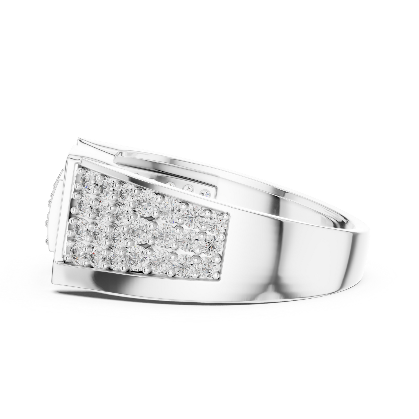 Diamond Signet Ring | Stylish Diamond Fashion Ring