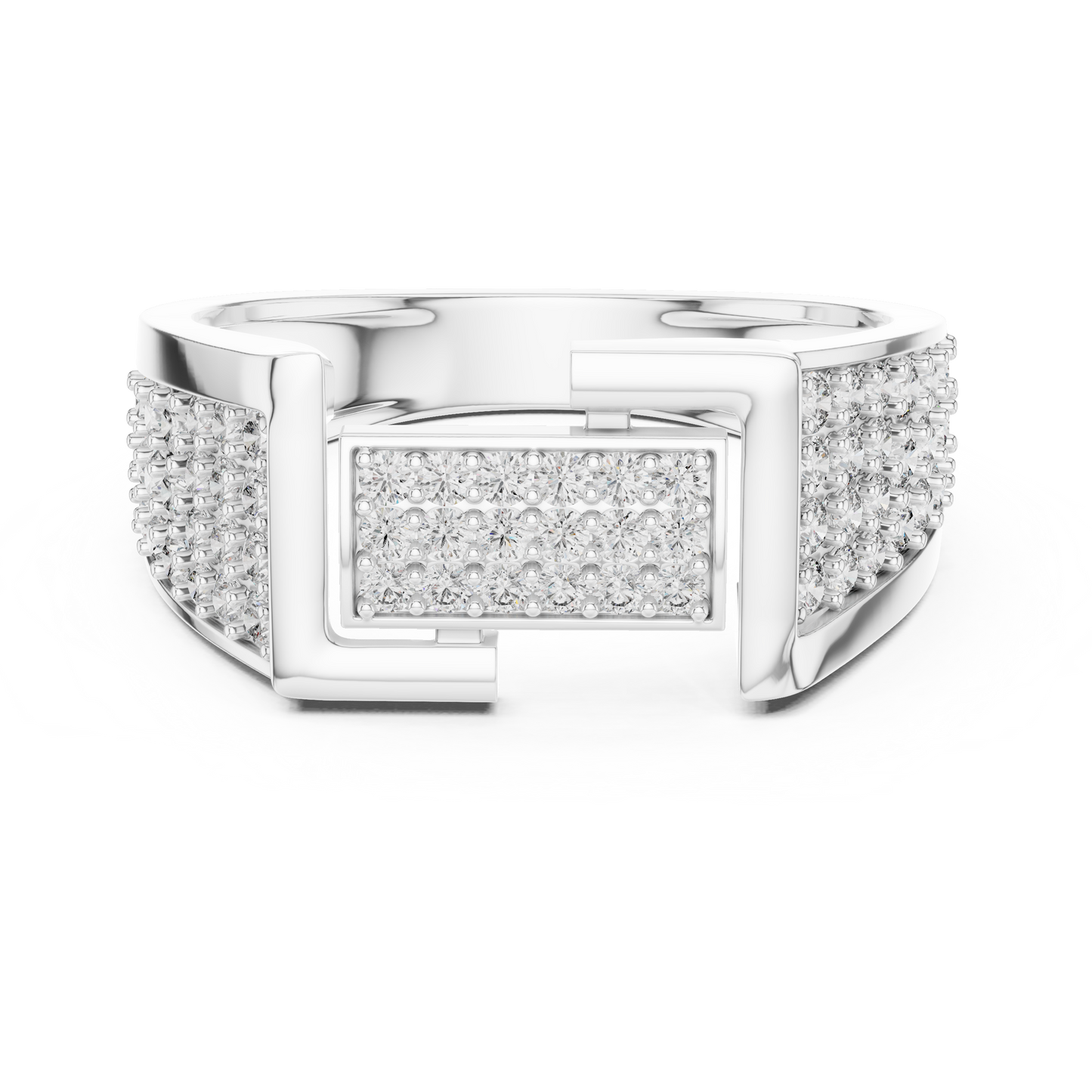 Diamond Signet Ring | Stylish Diamond Fashion Ring