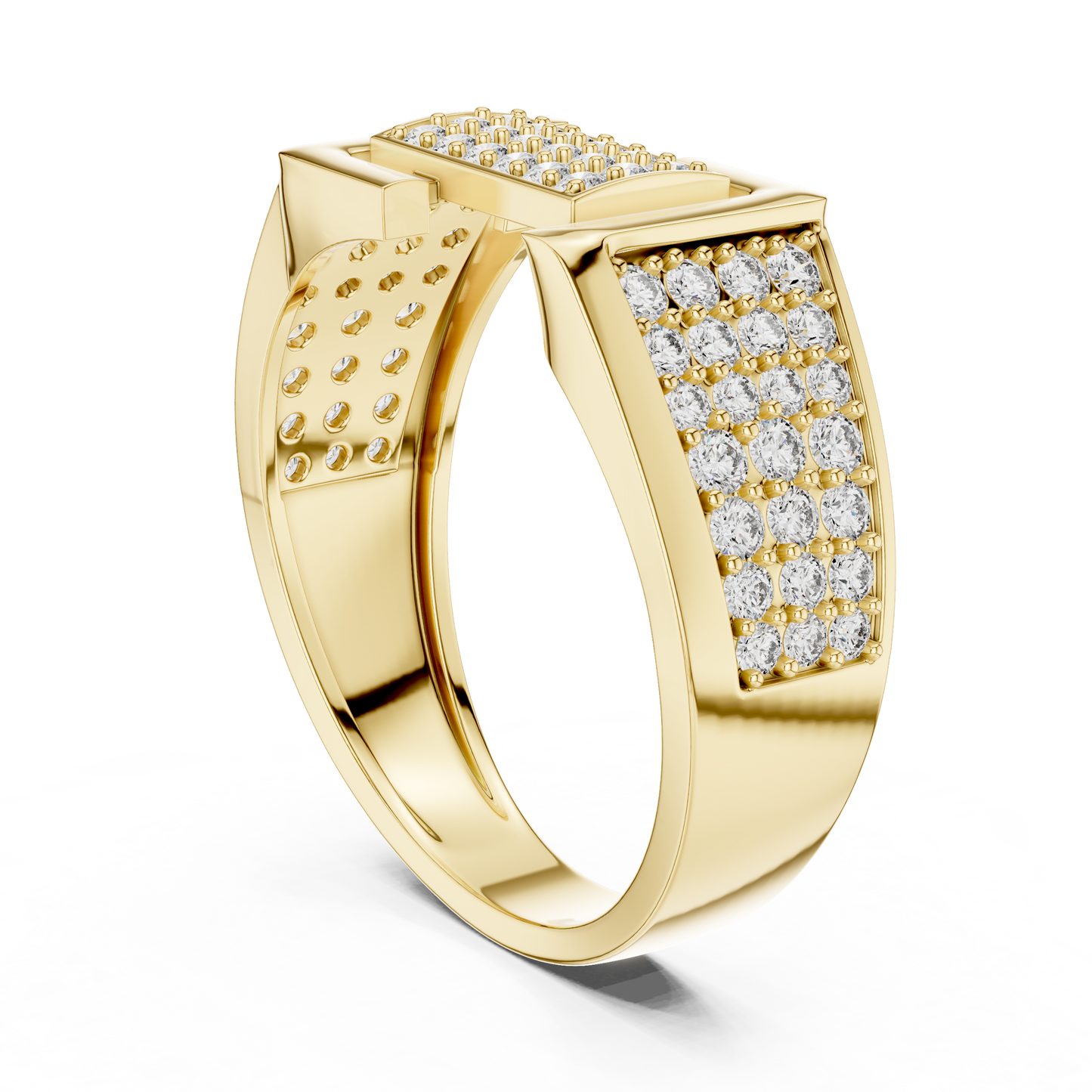 Diamond Signet Ring | Stylish Diamond Fashion Ring