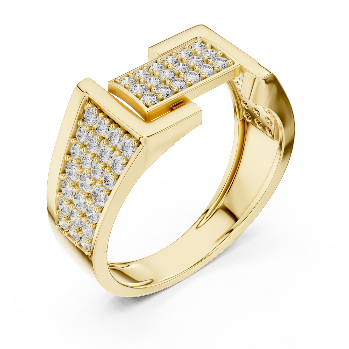 Diamond Signet Ring | Stylish Diamond Fashion Ring