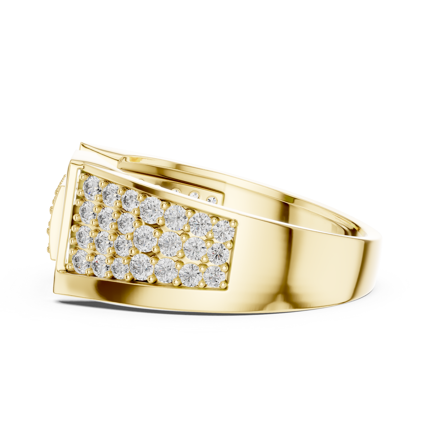 Diamond Signet Ring | Stylish Diamond Fashion Ring