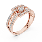 Designer Diamond Ring – Premium Greek Pattern Band