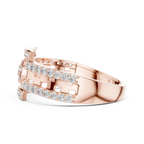 Designer Diamond Ring – Premium Greek Pattern Band