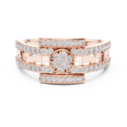 Designer Diamond Ring – Premium Greek Pattern Band