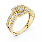 Designer Diamond Ring – Premium Greek Pattern Band
