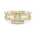 Designer Diamond Ring – Premium Greek Pattern Band