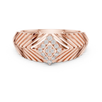 Crown Diamond Ring – Premium Designer Gold Band.