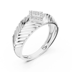 Crown Diamond Ring – Premium Designer Gold Band.