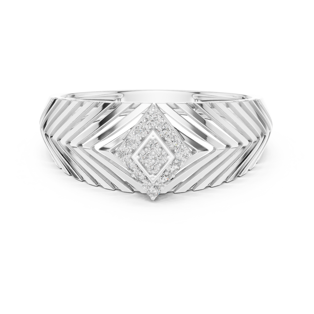 Crown Diamond Ring – Premium Designer Gold Band.