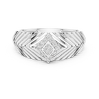 Crown Diamond Ring – Premium Designer Gold Band.