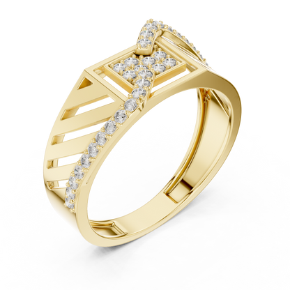 Prime Diamond Statement Ring – Modern Gold Jewelry.