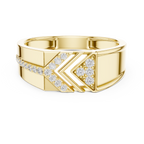 Grand Diamond Designer Ring – Luxury Gold Band