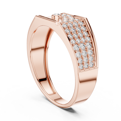 Supreme Diamond Band Ring – Elegant Gold Fashion Ring.