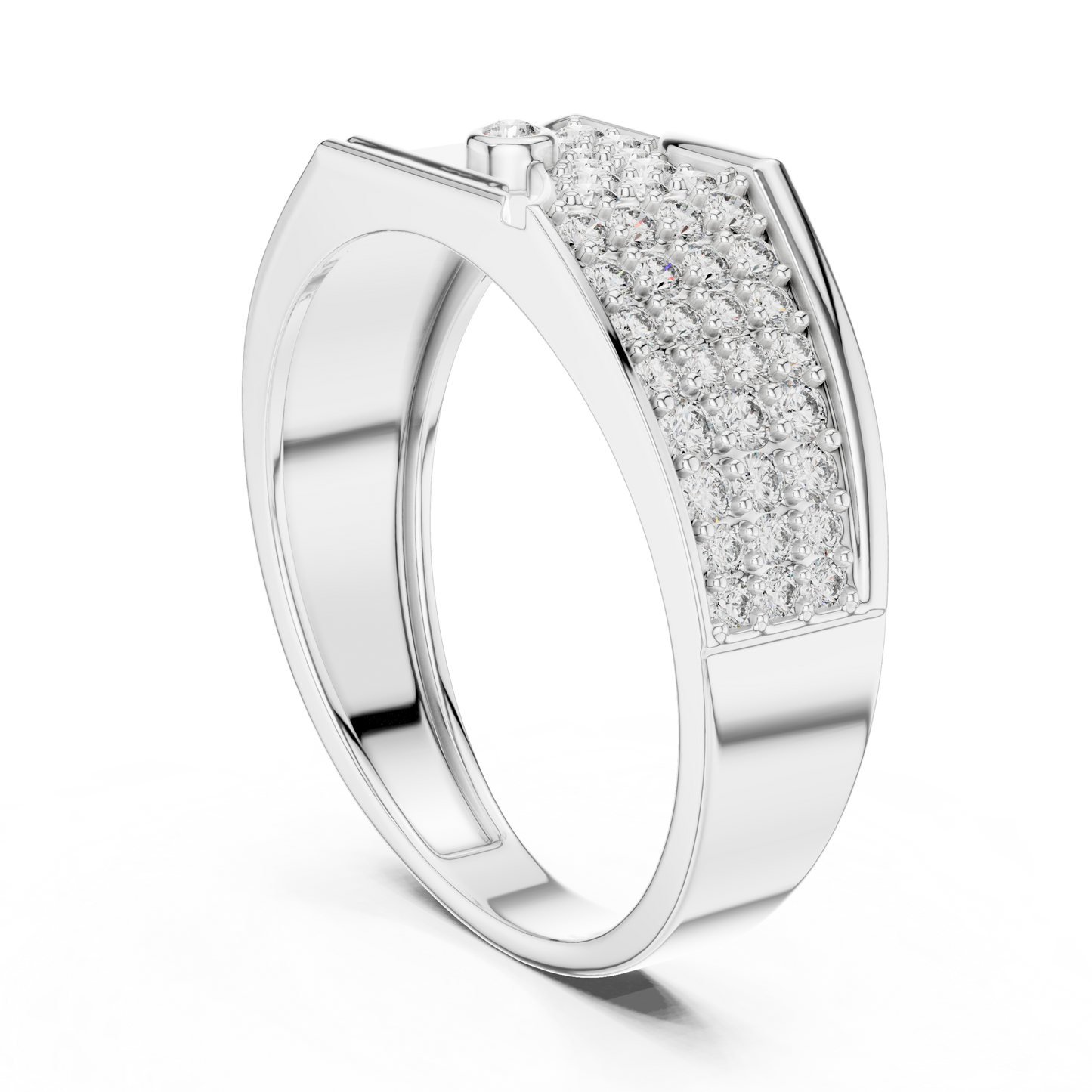 Supreme Diamond Band Ring – Elegant Gold Fashion Ring.