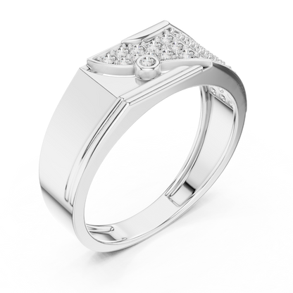 Supreme Diamond Band Ring – Elegant Gold Fashion Ring.