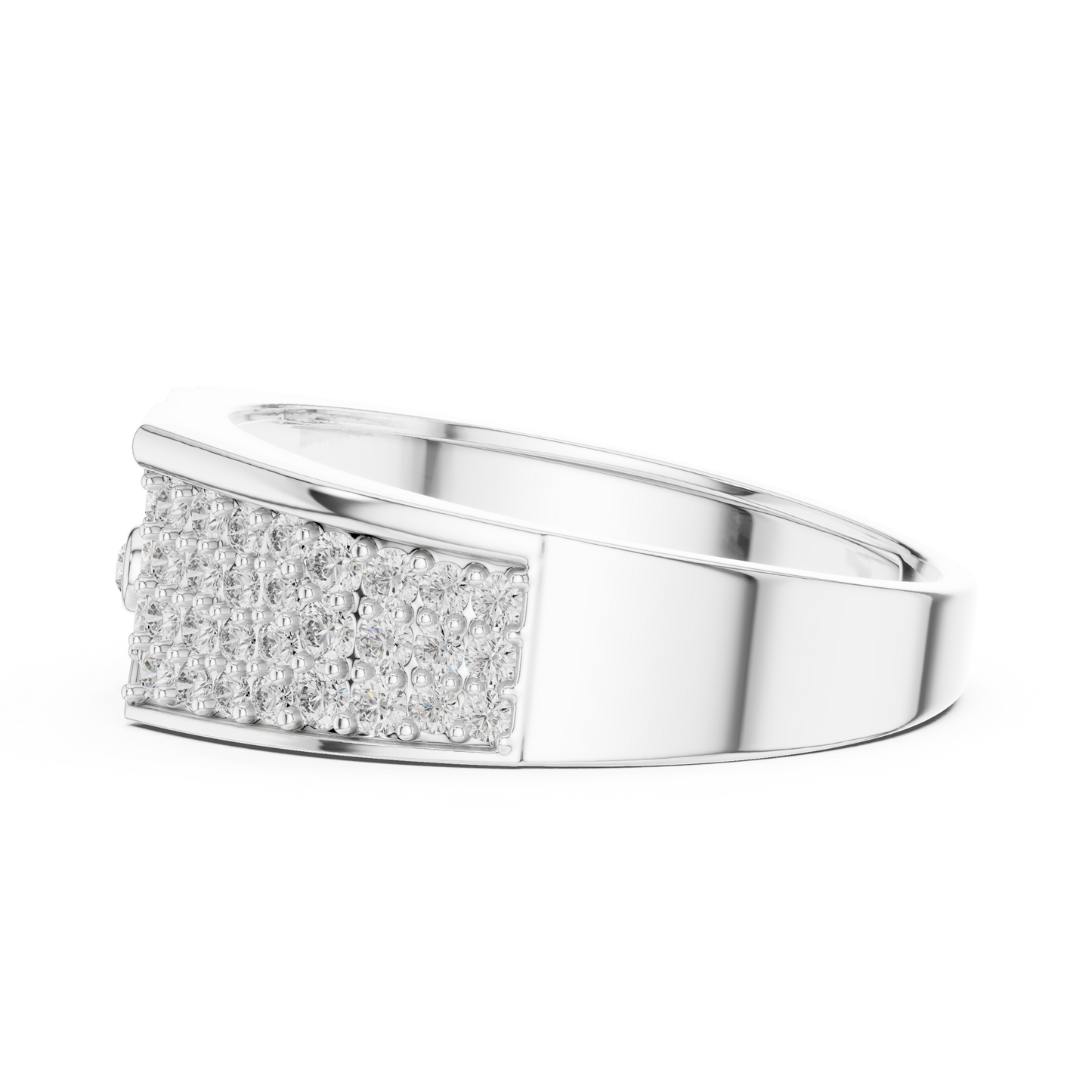 Supreme Diamond Band Ring – Elegant Gold Fashion Ring.