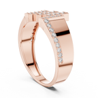 Classic Diamond Gold Ring – Elegant Luxury Band