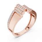 Classic Diamond Gold Ring – Elegant Luxury Band
