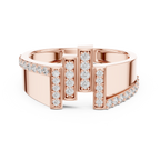 Classic Diamond Gold Ring – Elegant Luxury Band