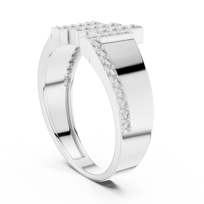 Classic Diamond Gold Ring – Elegant Luxury Band