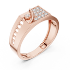 خاتم ذهب ماسي ملكي – خاتم بتصميم مصمم فاخر.
